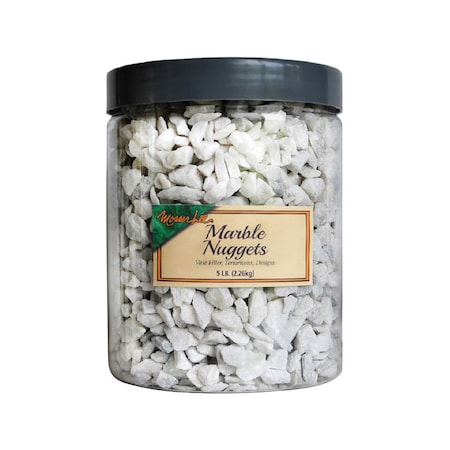 Mosser Lee Mosser Lee Marble Nuggets White Decorative Stone 5 lb ML2171
